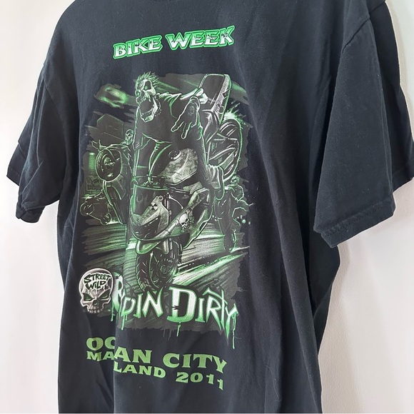 Rydin’ Dirty Bike Week Skeleton OCMD Tee Size XL - Picture 3 of 8